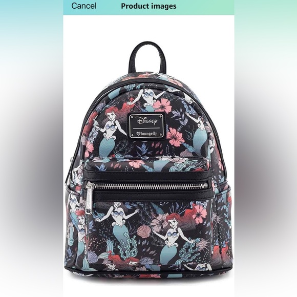 Loungefly Little Mermaid mini backpack - Picture 2 of 4